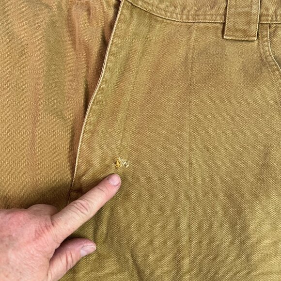Vintage L.L. Bean Men's Canvas Work Pants Size 40x32 Durable Relaxed Fit ***READ - Picture 3 of 11